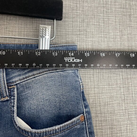 Mavi Jeans Women 27 Blue Elliot High Rise Wide Crop Two Tone Denim New - Picture 8 of 14